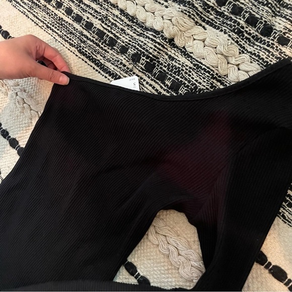 NWT Free People Beach Livia Mini Dress One Sleeve in Black - Picture 8 of 9